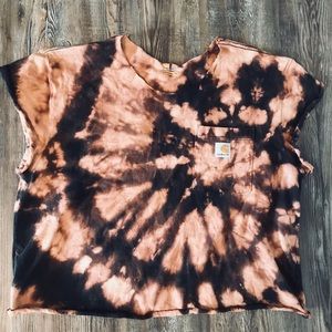 Carhartt bleached tie-dye t-shirt
